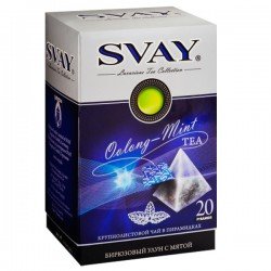Чай улун бирюзовый Svay Oolong-Mint / Пакетики для чашек (20 шт.)