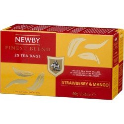 Чай черный Newby Mango & Strawberry / Манго И Клубника Пакетики для чашек (25 шт.)