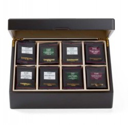 Чай в подарочной упаковке Dammann "Cristal sachets" в деревянной шкатулке, 8 видов чая