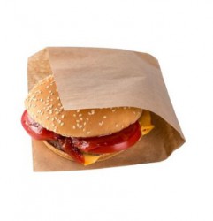 Бумажные уголки крафт для бургеров и сэндвичей S